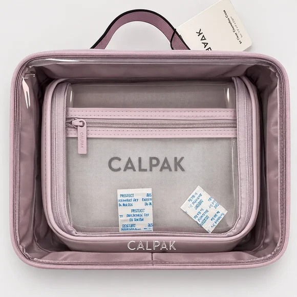 Calpak Dusty Lilac Clear Travel Packing Cube Set - Picture 3 of 4